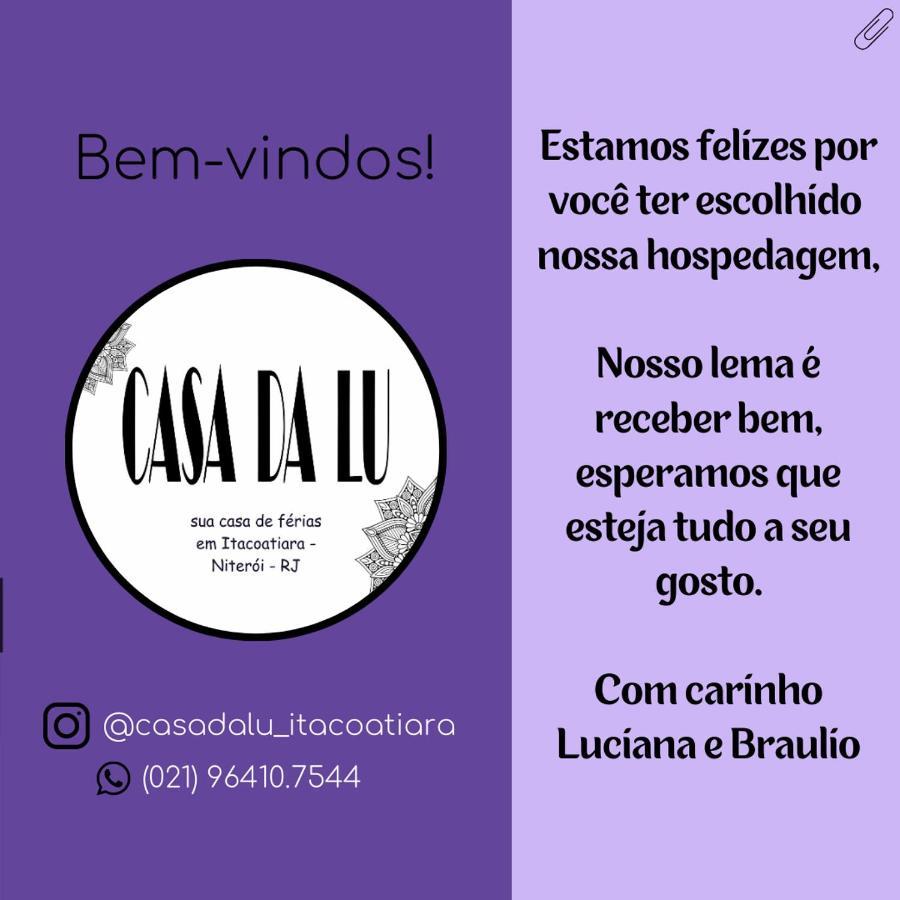 Casa Da Lu Itacoatiara -Apartamento Costao Niterói Eksteriør bilde